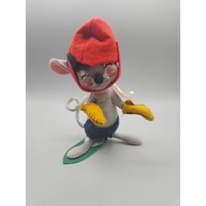 Vintage Annalee Mobilitee Doll Skateboarding Mouse 1971